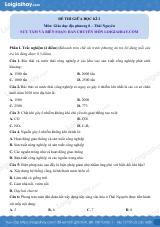 Đề thi giữa kì 2 GDĐP 8 Thái Nguyên - Đề 2